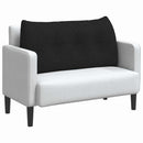 Rygpude Sort 100 x 24 x 50 cm Stof