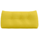 Rygpude Lys Gul 100 x 24 x 50 cm Stof
