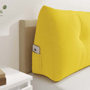 Rygpude Lys Gul 120 x 24 x 50 cm Stof