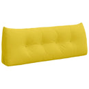 Rygpude Lys Gul 120 x 24 x 50 cm Stof