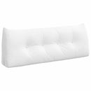 Rygpude Hvid 120 x 24 x 50 cm Stof