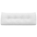 Rygpude Hvid 120 x 24 x 50 cm Stof