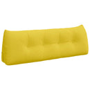 Rygpude Lys Gul 140 x 24 x 50 cm Stof