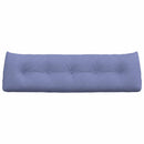 Rygpude Jeans blå 160 x 24 x 50 cm Stof