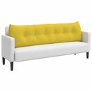 Rygpude Lys Gul 180 x 24 x 50 cm Stof