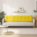 Rygpude Lys Gul 200 x 24 x 50 cm Stof