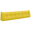 Rygpude Lys Gul 200 x 24 x 50 cm Stof