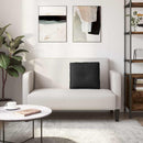 Rygpude Sort 50 x 19 x 45 cm Stof