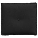 Rygpude Sort 50 x 19 x 45 cm Stof