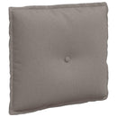 Rygpude Gråbrun 50 x 19 x 45 cm Stof