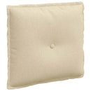 Rygpude Creme 50 x 19 x 45 cm Stof
