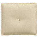 Rygpude Creme 50 x 19 x 45 cm Stof