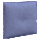 Rygpude Jeans blå 50 x 19 x 45 cm Stof