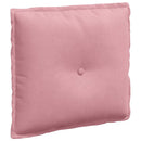 Rygpude Lyserød 50 x 45 cm Velourstof