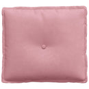 Rygpude Lyserød 50 x 45 cm Velourstof