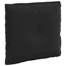 Rygpude Sort 50 x 45 cm Velourstof