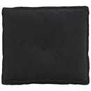 Rygpude Sort 50 x 45 cm Velourstof