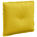 Rygpude Gul 50 x 45 cm Velourstof