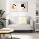 Rygpude Creme 50 x 45 cm Velourstof