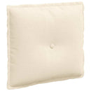 Rygpude Creme 50 x 45 cm Velourstof