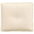Rygpude Creme 50 x 45 cm Velourstof