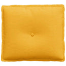 Rygpude Lys Gul 50 x 45 cm Velourstof