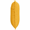Rygpude Lys Gul 50 x 45 cm Velourstof