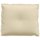 Rygpude Creme 60 x 19 x 50 cm Stof