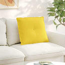 Rygpude Lys Gul 60 x 19 x 50 cm Stof