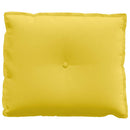 Rygpude Lys Gul 60 x 19 x 50 cm Stof