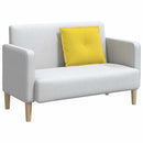 Rygpude Lys Gul 60 x 19 x 50 cm Stof