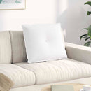 Rygpude Hvid 60 x 19 x 50 cm Stof