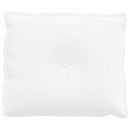 Rygpude Hvid 60 x 19 x 50 cm Stof