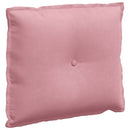 Rygpude Lyserød 60 x 50 cm Velourstof