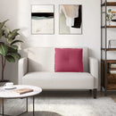 Rygpude Vinrød 60 x 50 cm Velourstof