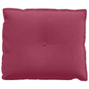 Rygpude Vinrød 60 x 50 cm Velourstof