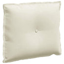 Rygpude Creme 60 x 50 cm Velourstof