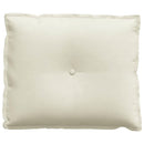 Rygpude Creme 60 x 50 cm Velourstof