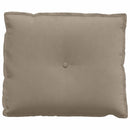 Rygpude Gråbrun 60 x 50 cm Mikrofiberstof