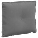 Rygpude Mørkegrå 60 x 50 cm Mikrofiberstof