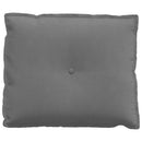 Rygpude Mørkegrå 60 x 50 cm Mikrofiberstof