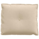 Rygpude Creme 60 x 50 cm Mikrofiberstof