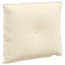 Rygpude Creme 60 x 50 cm Velourstof