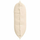 Rygpude Creme 60 x 50 cm Velourstof