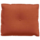 Rygpude Rød orange 60 x 50 cm Velourstof