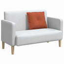 Rygpude Rød orange 60 x 50 cm Velourstof