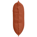 Rygpude Rød orange 60 x 50 cm Velourstof
