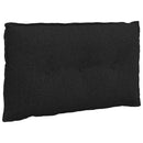 Rygpude Sort 80 x 19 x 50 cm Stof