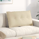 Rygpude Creme 80 x 19 x 50 cm Stof