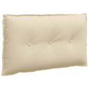 Rygpude Creme 80 x 19 x 50 cm Stof